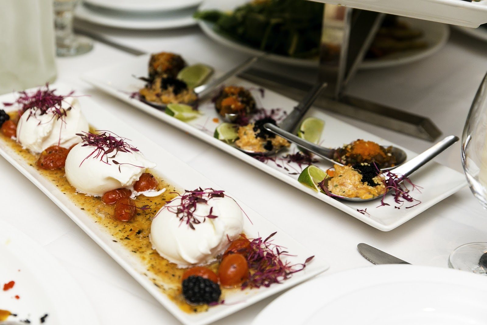 Plated appetizers
